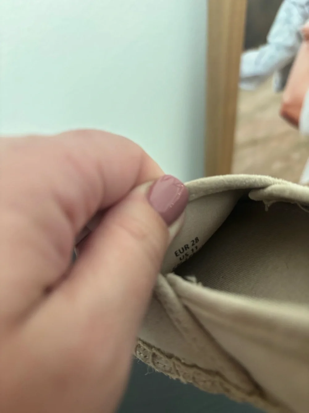 H&M Kids Slip-On Espadrille Shoes in Light Beige
